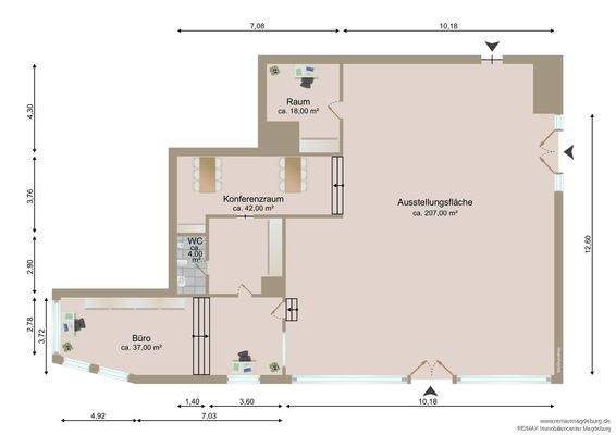 Grundriss Teilfläche