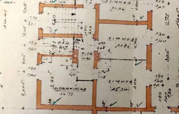 Grundriss mit Maßen