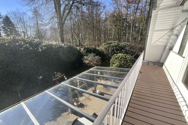 Blick vom Balkon