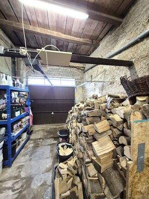 Garage in der Scheune