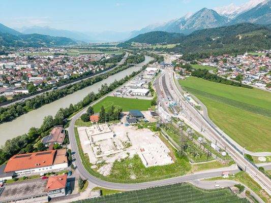 Drohnenaufnahme - bebaut