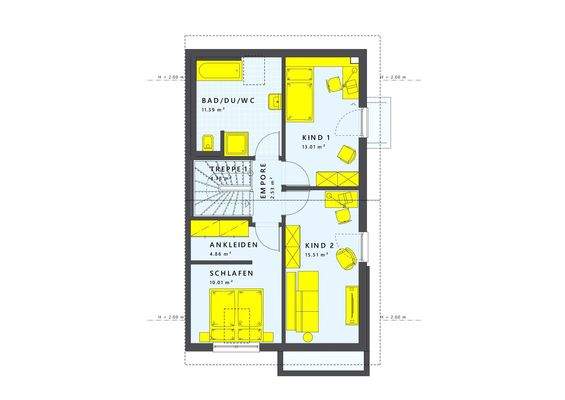 Familienfreundlicher Grundriss