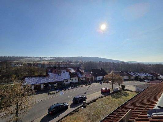 Toller, weitläufiger Ausblick über Ebern!