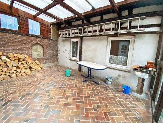 Überdachte Terrasse