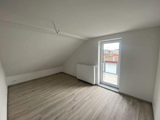 Schlafzimmer mit Balkon