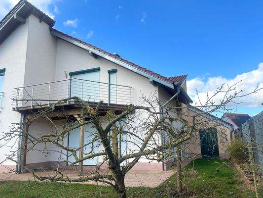 Rückansicht Doppelhaushälfte