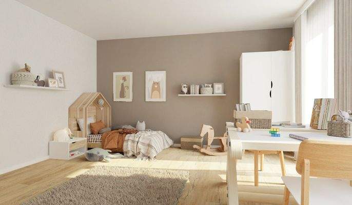 Großes und helles Kinderzimmer