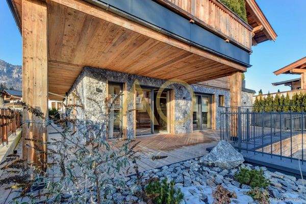 South Terrasse from Sleeping and Bathroom Alpine Luxury Experience- Your Exclusive Chalet in the Heart of Kitzbühel District 