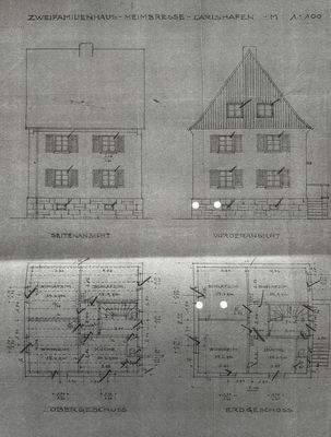 Grundriss OG, EG, Ansichten