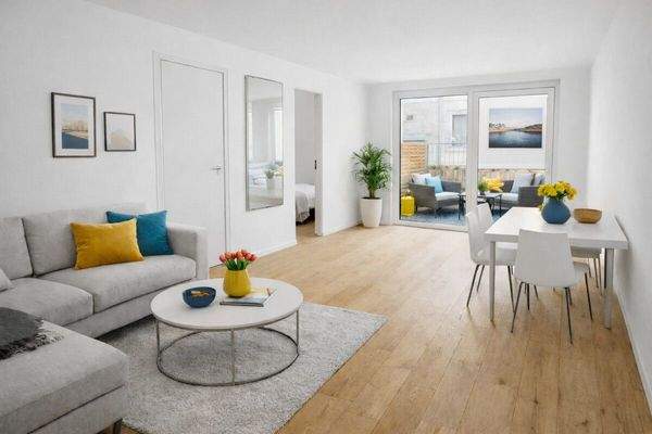 Wohnung 4 Wohnzimmer Einrichtungsbeispiel