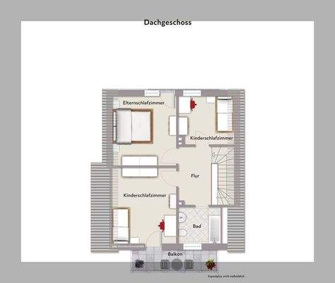 unverbindliche darstellung Grundriss Dachgeschoss