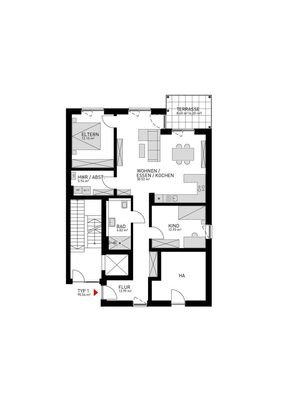 Wohnung Typ 1 - Haus 11c