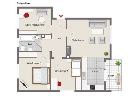 Grundriss Erdgeschoss