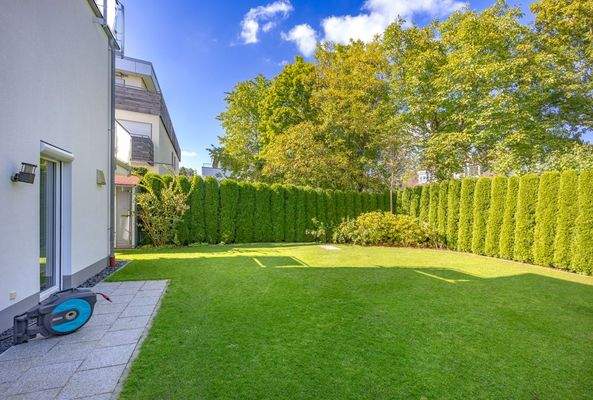 Gepflegte Rasenfläche