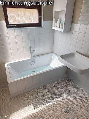 Tageslichtbad im Erdgeschoss (Einrichtungsbeispiel)