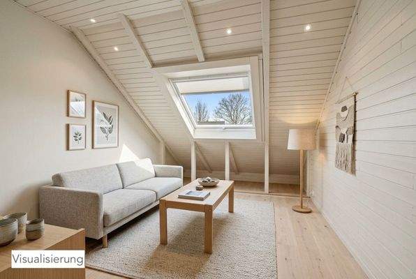 Dachgeschossraum visualisiert