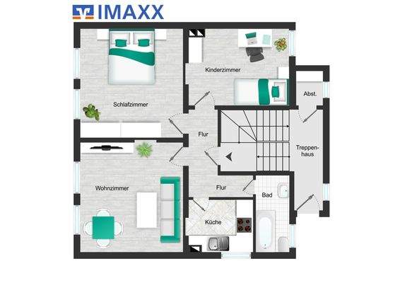 Erdgeschoss und 1. Obergeschoss 