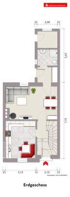 Exposeplan Erdgeschoss