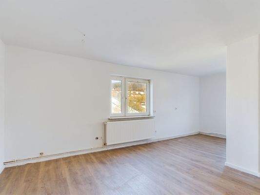 Blick in den offenen Küchenbereich