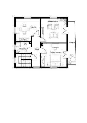 Grundriss Vorderhaus OG