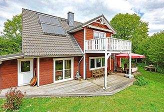 Gartenseite des Hauses
