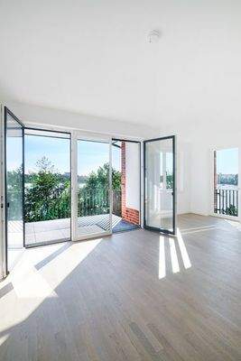 Wohnzimmer mit Havelblick