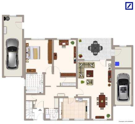 Illustration Grundriss Erdgeschoss