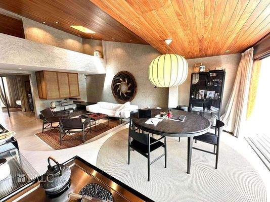 Essbereich im Wohnzimmer