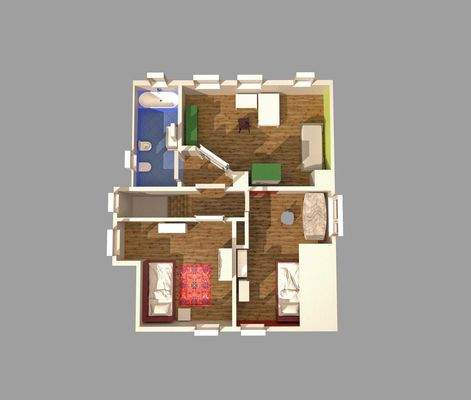 Grundriss 1. Obergeschoss 2D