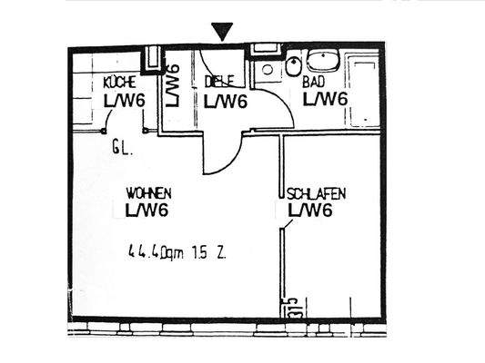 Grundriss WE 6 - 1.OG