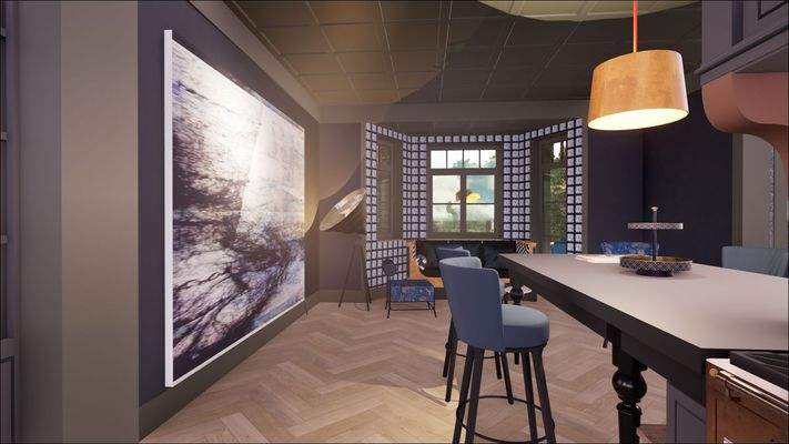 Visualisierung Küche/Essbereich