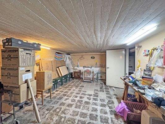 Lagerfläche im Keller