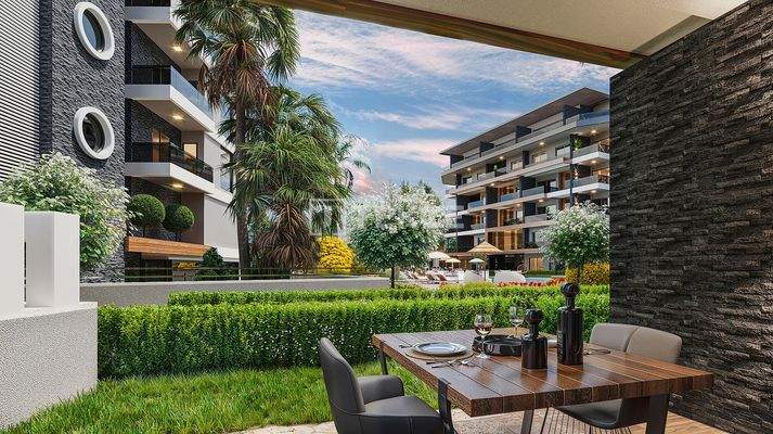 Chic Design Apartments in a Valuable Region of Alanya