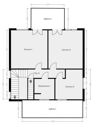 Grundriss Skizze 1.OG