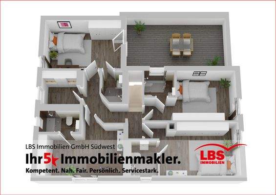 3 D Animation 1 Obergeschoss