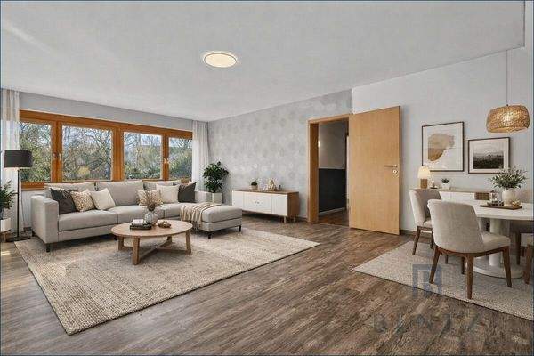 Wohnzimmer Obergeschoss visualisiert