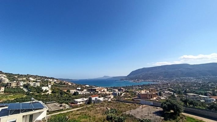 Kreta, Vlites: Apartment im ersten Stock mit Meer- und Bergblick zu verkaufen