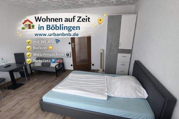 Apartment Wohnung Wohnen auf Zeit Böblingen bei urbanbnb