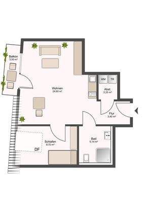 Grundriss WE 19 4.OG