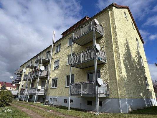 3 - Seitliche Ansicht Balkone