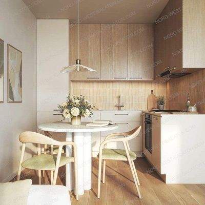 Wohn-/Esszimmer mit offener Küche