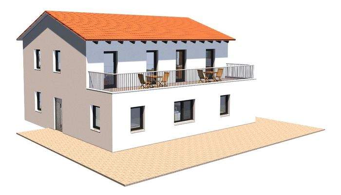 Beispielhafte Bebauung