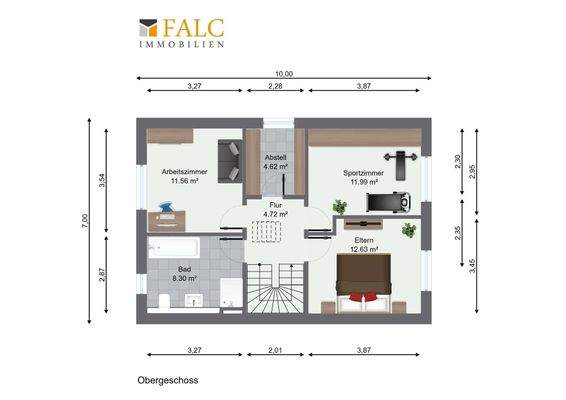 Grundriss Obergeschoss