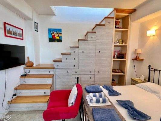 Kreta, Mochlos: Charmantes zweistöckiges Haus am Meer in Mochlos