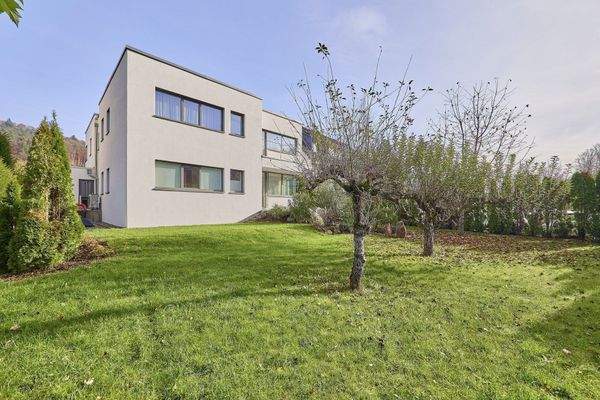 Garten mit Blick zum Haus