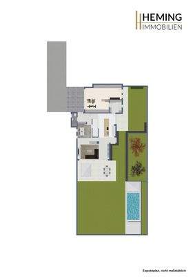 Erdgeschoss + Aussenbereich