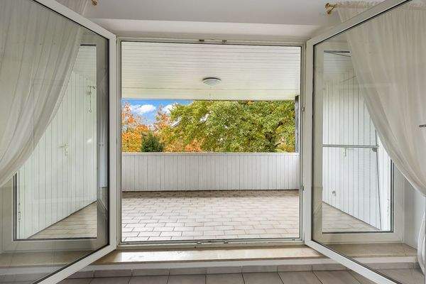 Blick auf die Loggia