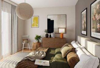 Helles und komfortables Schlafzimmer