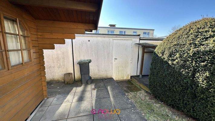 Zugang Garage vom Garten