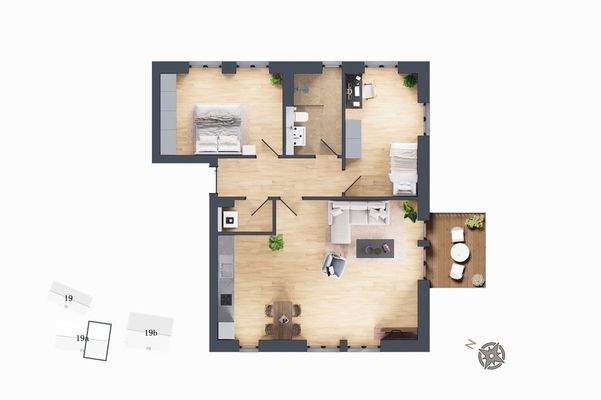 Grundriss Wohnung 10